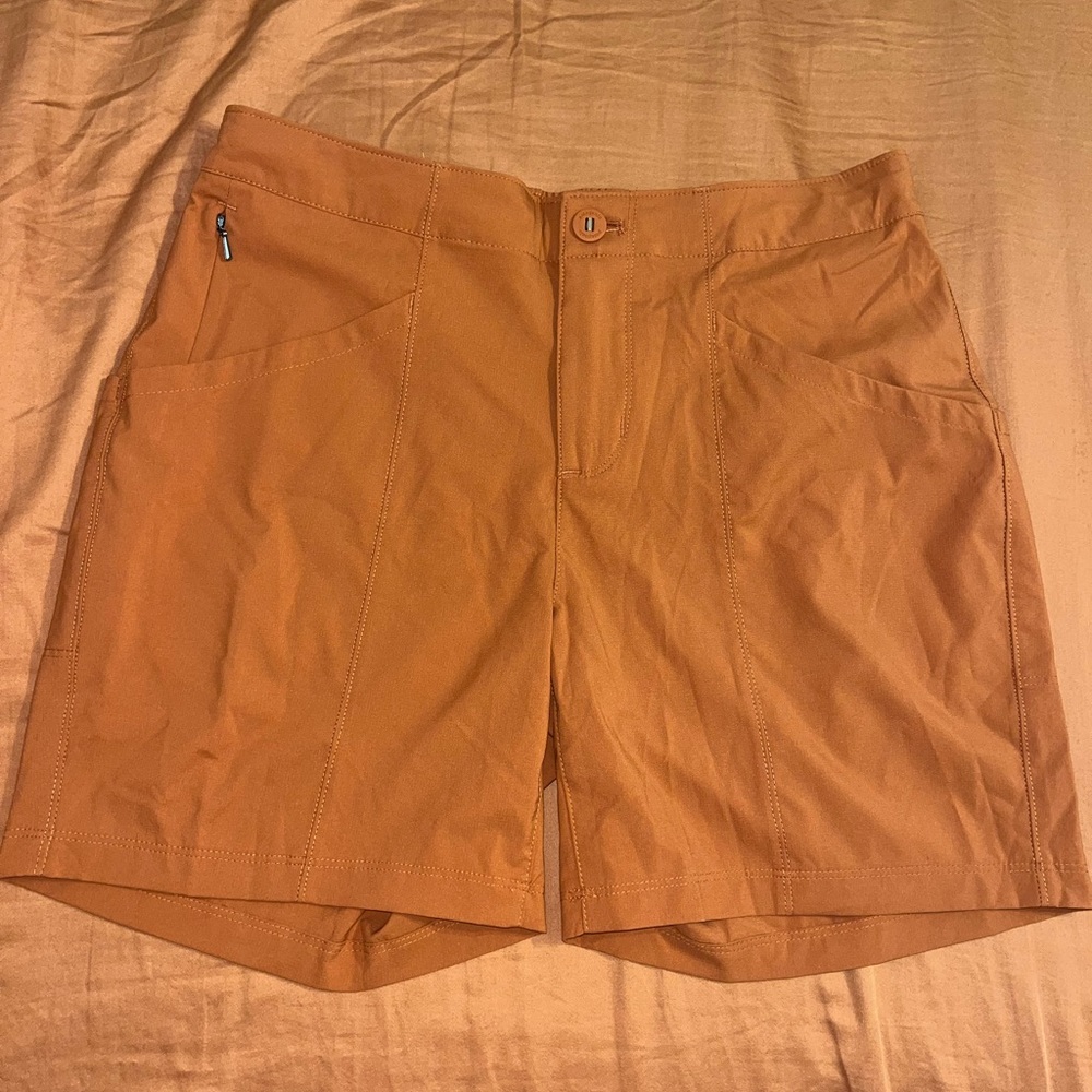 Patagonia orange shorts